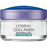 L'Oreal Paris Collagen Daily Face Moisturizer, Reduce Wrinkles, Face Cream, Fragrance Free 1.7 oz