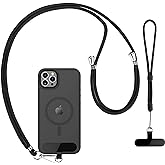 CACOE Cell Phone Lanyard 2 Pack-1× Adjustable Neck Strap,1× Wrist Strap,2× Pads,Universal Crossbody,Multifuctional Compatible