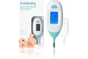 Frida Baby Thermometer, Rectal Thermometer for Baby, Digital Baby Thermometer for Newborns & Infants