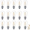 Brightech Ambience PRO Replacement LED Light Bulbs, 2 Watt Vintage LED Edison Bulbs, 2700K Soft White Dimmable Outdoor String
