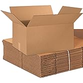 AVIDITI Shipping Boxes Large 24"L x 16"W x 12"H, 10-Pack | Corrugated Cardboard Box for Packing, Moving and Storage