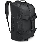 G4Free 70L Large Tactical Duffle Bag Men Sports Gym Backpack with Shoes Compartment Military MOLLE Duffel Backpack (Black)