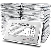 EVERLIT Survival Emergency Mylar Thermal Blanket, Foil Space Blanket Designed for NASA, Body Warmer Blanket for Outdoor, Firs