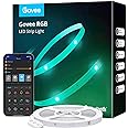 Govee 50ft LED Strip Lights, Bluetooth RGB LED Lights with App Control, 64 Scenes and Music Sync LED Strip Lighting for Bedro