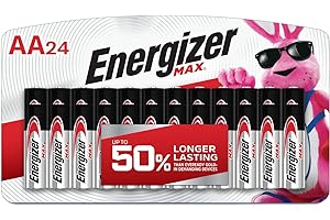 Energizer AA Batteries, Max Double A Battery Alkaline, 24 Count