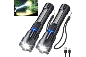 Observatioy Flashlight, Observatioy Outdoor Lighting White Laser Flashlight, Observation Flashlight with Cob Warning Side Wor