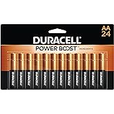 Duracell Coppertop AA Batteries with Power Boost Ingredients, 24 Count Pack Double A Battery with Long-lasting Power, Alkalin