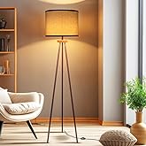 VELXEE Tripod Floor Lamp, Mid Century Standing Lamp, Modern Design Studying Light for Living Room, Bedroom, Study Room and Of