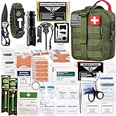 EVERLIT 250 Pieces Survival First Aid Kit IFAK EMT Molle Pouch Survival Kit Outdoor Gear Emergency Kits Trauma Bag for Campin