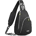 G4Free RFID Sling Bag Crossbody Backpack Casual Chest Shoulder Daypack Gym Bag for Hiking Travel 7L(Dark Gray)