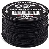 Atwood Rope MFG Micro Utility Cord 1.18mm X 125ft Reusable Spool | Tactical Nylon/Polyester Fishing Gear, Jewelry Making, Cam