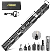 Gift for Men Women, AbeuRox Multitool Tactical Survival Gear with Lighter(No Fuel Include), Fishing Tool, Glass Breaker, Whis