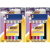 BIC Classic Lighters, Pocket Style, Lighter for Candles, Assorted Colors (Packaging May Vary), 12 Count Pack of Lighters