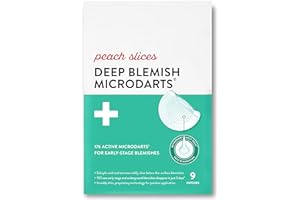 Peach Slices | Deep Blemish Microdarts | Acne Patch | Early Stage & Deep Pimples | Fast-Acting | Salicylic Acid | Tea Tree Oi