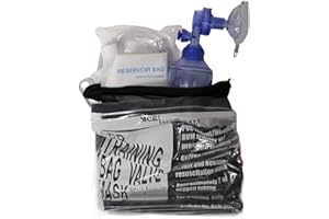 CPR Training Bag Valve Mask (BVM) INFANT in Mesh Bag, BVM-3021-001