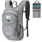 SKYSPER 15L Foldable Hiking Backpack Lightweight Packable Travel Daypack with Chest Strap Small Outdoor Folding Back Pack Col