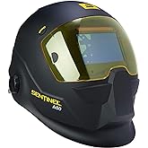 ESAB 0700000800 Sentinel A50 Welding Helmet, Black Low-Profile Design, High Impact Resistance Nylon, Infinitely-Adjustable, C