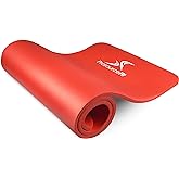 ProsourceFit Extra Thick Yoga and Pilates Mat ½” (13mm), 71-inch Long High Density Exercise Mat with Comfort Foam and Carryin