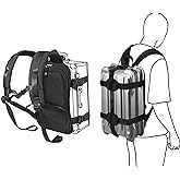 Backpack Carrying System with Adjustable Strap – ideal for carrying small to medium size hard shell case/hand baggage.