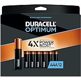 Duracell Optimum Aaa Alkaline Batteries Long Lasting 1.5v Triple a Battery 12 Count