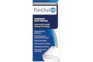 PanOxyl PM Overnight Spot Patches, Advanced Hydrocolloid Healing Technology, Fragrance Free, 40 Count