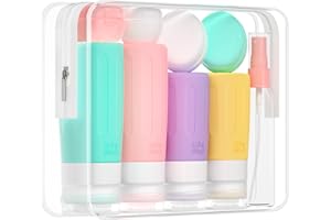 Morfone 16 Pack Travel Bottles Set for Toiletries, TSA Approved Travel Containers Leak Proof Silicone Squeezable Travel Acces