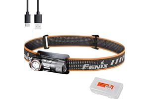 Fenix HM50R v2.0 Headlamp, 700 Lumen USB-C Rechargeable Lightweight with White/Red Light, with Lumentac Organizer