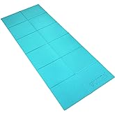 VViViD Foldable 6mm Thick PVC Padded Square Tile 6ft x 2ft Workout and Yoga Mat
