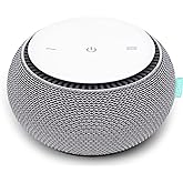 SNOOZ Smart White Noise Machine - Real Fan Inside for Non-Looping White Noise Sounds - App-Based Remote Control, Sleep Timer,