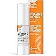 All Natural Advice Vitamin C Eye Cream for Dark Circles, Fine Lines & Lifting Hydration, with Hyaluronic Acid, Organic Jojoba