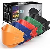 Keangs KN95 Face Masks 50 Pack, Breathable Protective Disposable Mask for Adults And Teens, Multicolor