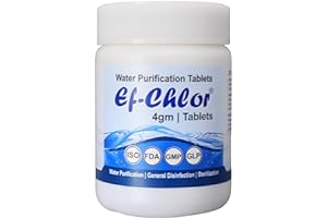 Overhead & Underground Water Tank Purification Tablets (4gm) for 5280 Gallons Water Jar of 20 Tablets 3 Years Shelf Life 1 Ta