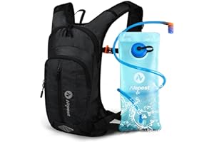 Hydration Pack Backpack for Women & Men, Lightweight Water Backpack with 2L Water Bladder for Hiking Cycling Running Biking