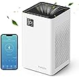 kalado Air Purifiers KCA01 for Home Large Room Up to 1300sqft, Work with Alexa, PM2.5 Monitor, 25dB Low Noise H13 True HEPA F