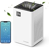 KALADO Air Purifiers KCA01 for Home Large Room up to 1300sqft, Work with Alexa, PM2.5 Monitor,25dB Low Noise H13 True HEPA Fi