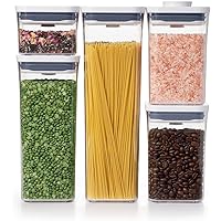 Oxo 11235900 Good Grips 5 Piece POP Container, Set, White