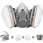 Panbear Active Carbon Gases Chemical Respirator - for Vapor,Paint,Dust,Formaldehyde,Sanding,Polishing,Spraying,Machine Polish