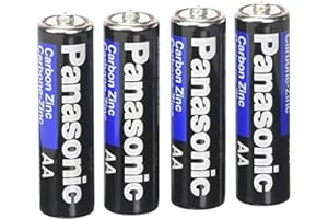 4pc Panasonic AA Batteries Super Heavy Duty Power Carbon Zinc Double A Battery 1.5v