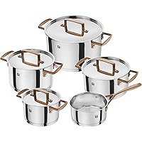 ZWILLING Rosé Bellasera 9-Piece Premium Stainless Steel Kitchen Cookware Set, Stay Cool Handle, Dishwasher Safe