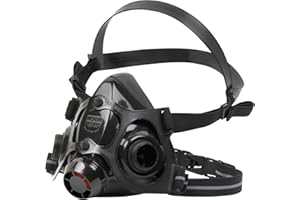 North by Honeywell 7700 Series Niosh-Approved Half Mask Silicone Respirator, Medium (770030M), Black