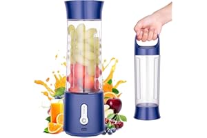 Handzee Portable Smoothie Blender, 17Oz USB Portable Blender Usb Rechargeable with Cup Lid for Sports Outdoors, Cordless Pers