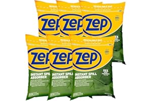 Zep Instant Spill Absorber - 3 Lb Bag (Case of 6) - ZUABS3 - Ultra-Lightweight Absorbent Traps and Encapsulates in Seconds