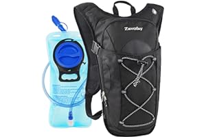 Zavothy Hydration Backpack with 2L Hydration Bladder Water Backpack for Hiking Hydration Pack for Running Cycling Hiking