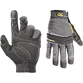 Custom Leathercraft125M Handyman Flex Grip Work Gloves, Shrink Resistant, Improved Dexterity, Tough, Stretchable, Excellent G