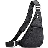 LKEX Crossbody Bag Anti-Theft Lightweight Casual Shoulder Backpack Sling Chest Bag Belt Rucksack for Travel Bicycle Sport
