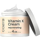 Coera Vitamin K Cream 4 oz | Premium Formula for Bruises, Spider Veins, Dark Circles, Broken Capillaries, Eyes, and Face | Pa