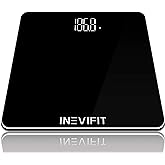 INEVIFIT BATHROOM SCALE, Highly Accurate Digital Bathroom Body Scale, Precisely Measures Weight up to 400 lbs