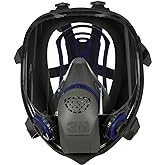 3M Ultimate FX Full Facepiece Reusable Respirator, FF-402, NIOSH, ANSI, Six-Strap Harness for a Secure Comfortable Fit, Cool 