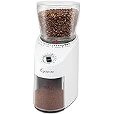 Capresso Infinity Plus Conical Burr Grinder, White