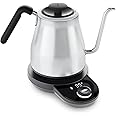 OXO Brew Gooseneck Electric Kettle – Hot Water Kettle, Pour Over Coffee & Tea Kettle, Adjustable Temperature, Built-In Brew T